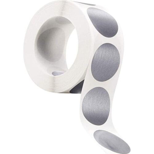 1 Roll 300pcs Scrape DIY Adhesive Sticker Round Label Paper Gift Decals Silver Bag Stickers Party Favor