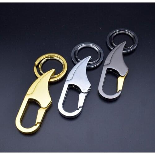 1PCS Fashion key Chain Creative Cool Personalised Luxury Manual Men and Ladies Waist Hanging Keychain Metal Alloy Key Ring D043