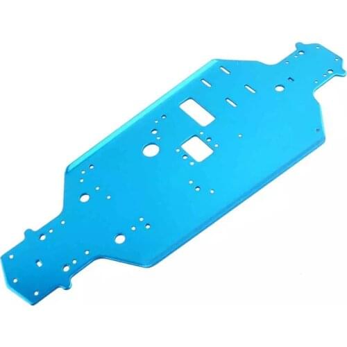 1 Pcs RC HSP 02163 Metallic Blue Chassis for 1:10 Nitro On-Road Car 94122 RC Car Upgrade Spare Parts