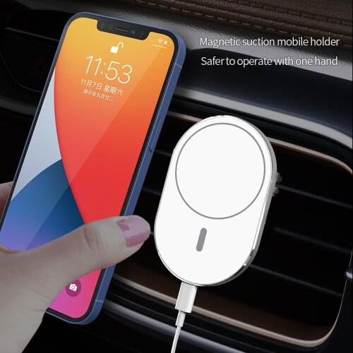 15W Wireless Car Charger Phone Holder for iPhone Wireless Charging Car Induction Charger Mount for iPhone 12 SE 11 8 Samsung S20