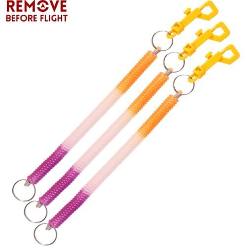 3 PCS/LOT Hombre Keyring Safety Rope Multifunctional Key Ring Llaveros Spring Coil Key Chains Jewelry Key Rings Fishing Lanyards