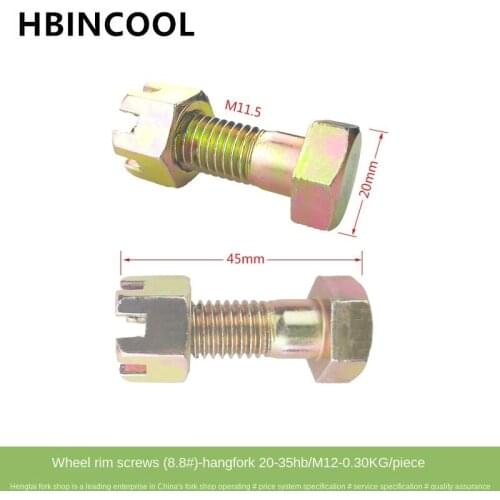 For Forklift Rim screws Rim screws 25DE-411-3 Hangcha 20-35HB/3L (M12 flowering nut) 8.8 high quality Forklift accessories