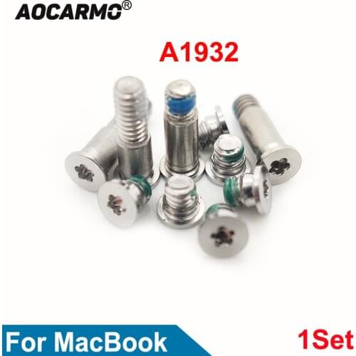 Aocarmo 1Set Bottom Screws Back Cover Screw Replacement Parts For MacBook A1932