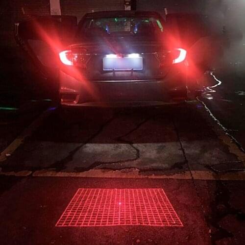 Car anti collision Laser Projector Rear fog Brake Turn Signal warning light For honda city civic fit crv decor accessories lamp