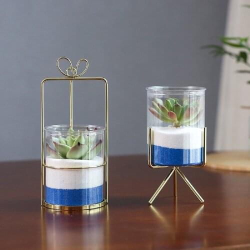 Nordic style flower pot simple and creative succulent cactus desktop plastic flower pot decoration