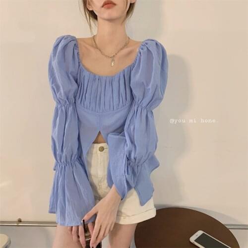 Design Sense Sunscreen Shirt Long-sleeved Split Shirt Women Summer New Style Korean Loose Thin Wild Shirt