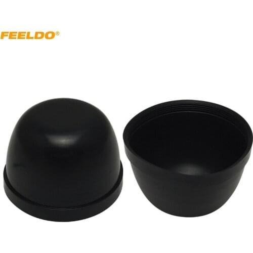 FEELDO 2Pcs Car HID LED Headlight Waterproof DustProof Cover Rubber 55mm-83mm Anti-Dust Sealing Headlamp Cap #5591
