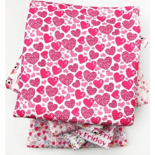 Bullet Textured Liverpool Cotton Fabric Pink Owl Heart Valentines Day For Tissue Sewing Fabrics Needlework Material,1Yc14877