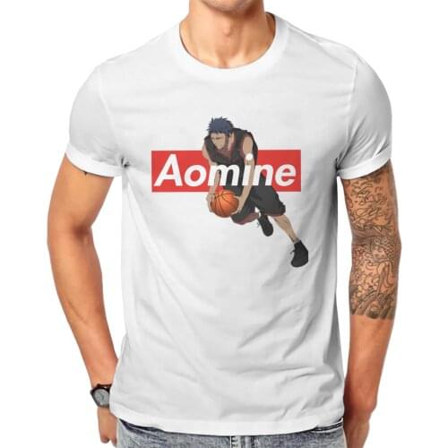 Daiki Print Cotton T-Shirt Kuroko No Basket Sports Anime Series For Men Fashion Streetwear
