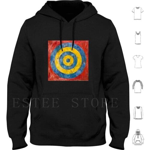 Target-Jasper Johns Hoodies Jasper Johns Target Jasper Institute Of Chicago Johns Target Modern Retro Abstract