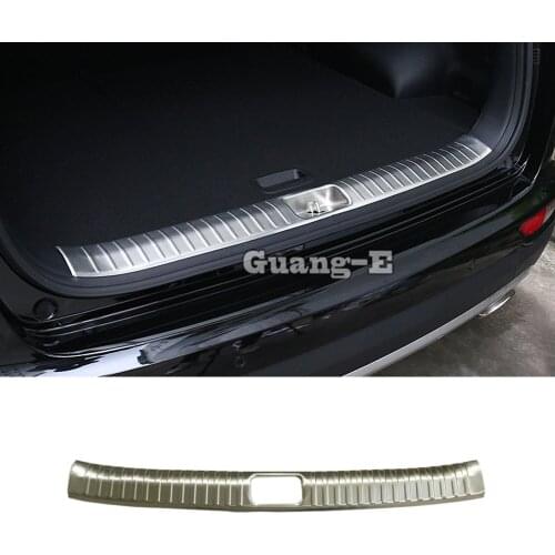 Car Body Stainless Steel Inner Rear Trunk Bumper Trim Plate Lamp Frame Threshold Pedal 1pcs For Kia Kx5 Sportage 2016 2017 2018