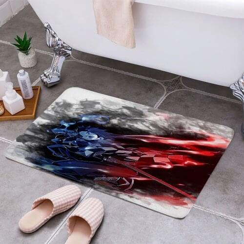 Demon Slayer 3D Print Doormats Rectangle Non-Slip DoorMat Bedroom Kitchen Entrance Print Door rugs Dropshipping