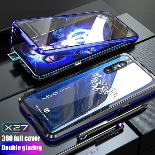 360 Full Cover Magnetic Phone Case For ViVo X20 X21 X23 X27 V15 IQOO Pro Nex 2 3 Y85 Metal Flip Cases Anti-fall Cover Coque Capa