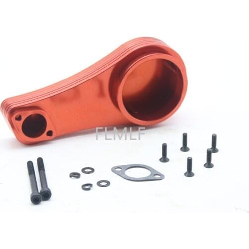 CNC Metal Air Filter Connecting Plate Fit for 1/5 Losi 5ive-t Rovan LT King Motor X2