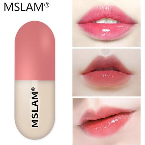 MSLAM Lip Plumper Lip Enrichment Oil Fuller Lips Lighten Liquid Lip Gloss Reduce Pigmentation Pink Lips Long Lasting Smooth 5ml