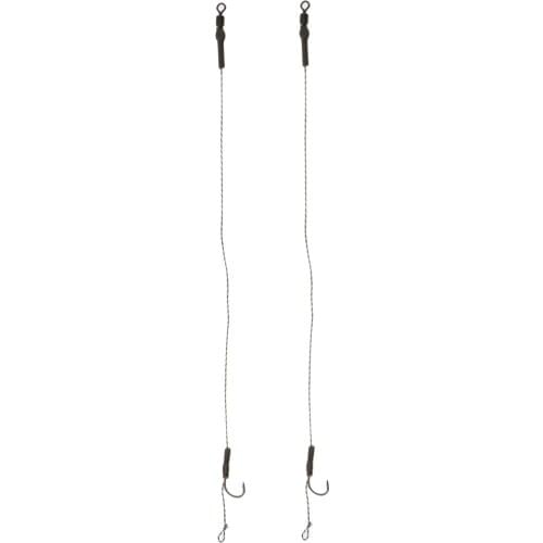 Pack Of 2pcs Carp Fishing Hair Rigs Carbon Steel Hooks Fishing Accessories