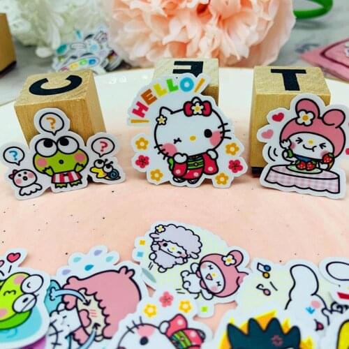 40 PCS Cute cartoon Scrapbooking stickers book Student kids toys Notebook label Decorative sticker paper Stationery