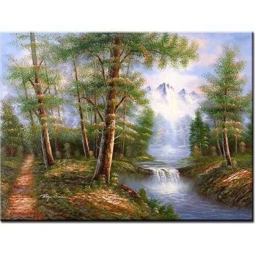 NEW 100% hand-painted oil painting high quality wall landscape pictures for living room DM-15102633