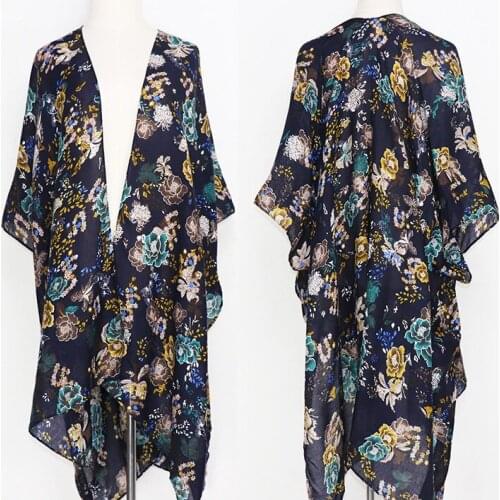 2021 Newest Women Floral Printed Shawls Summer Beach Shawls Wraps 5pcs/lot