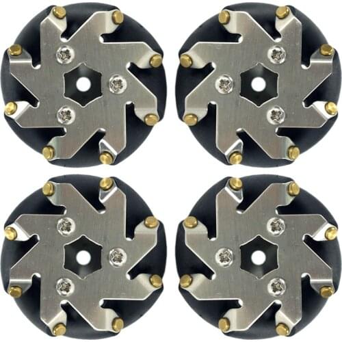 DIY New 48mm Omni Wheel Omnidirectional Wheel Steel Mecanum Universal Copper/Brass Coupling Universal Hub Connector