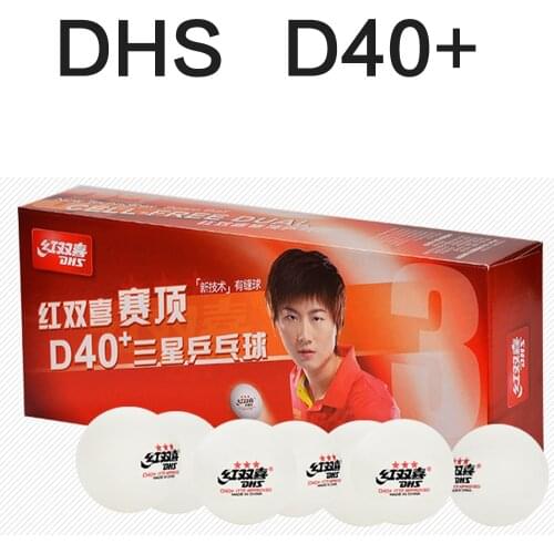 NEW DHS D40+ Tournament 3 Star D40+ New Material Seamed PP Ball Table Tennis ball / ping pong ball 10pcs/pack