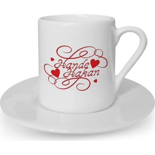 Personalized Valentine 'S Day Themed Turkish coffee Cup-5