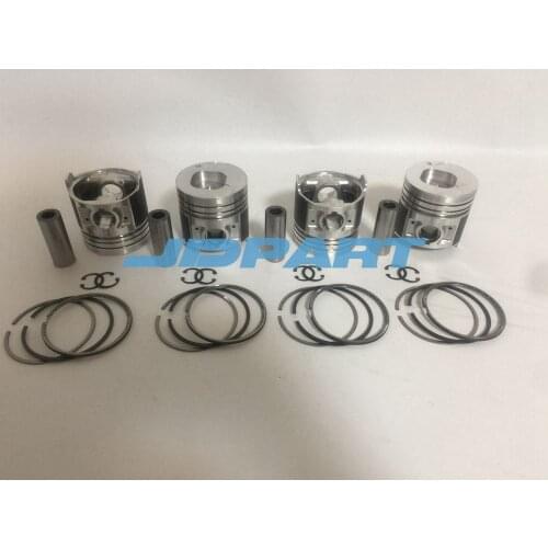 4JE1 piston with rings STD For isuzu