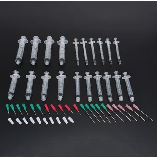 20 Pack Polypropylene Measuring Syringe 1ml 3ml 5ml 10ml Dispensing Syringes For Refilling And Measuring E-cigs