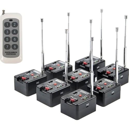 8 Channels Remote Wireless Control Pyro Fireworks Firing System Cold Fountain for Wedding Party Stage EMB01-08R