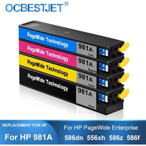 [Third Party Brand] For HP 981 981A Compatible Ink Cartridge With Pigment Ink For HP PageWide 586dn 556xh 586z 586f 556 E55650