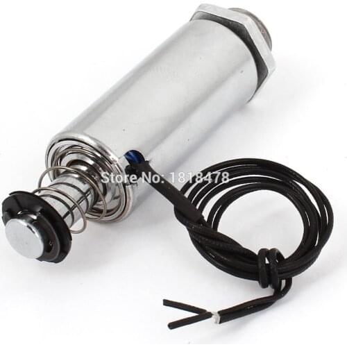 DC 24V 500g Push Pull Type Tubular Linear DC Solenoid Electromagnet Magnet XRN-19/42TL