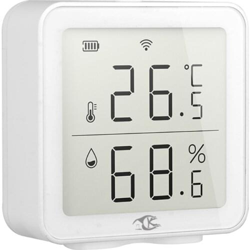 WiFi Tuya Temperature Humidity Sensor for Smart Home App Alert Monitoring Indoor Hygrometer Thermometer Linkage