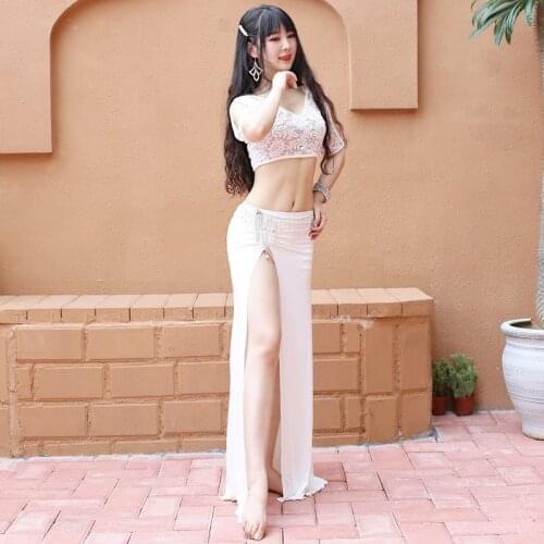 Sexy Belly Dance Costume Women Bellydance Performance Clothing Practice Clothes Top+Skirt Indian Dance Oriental Dance Costume