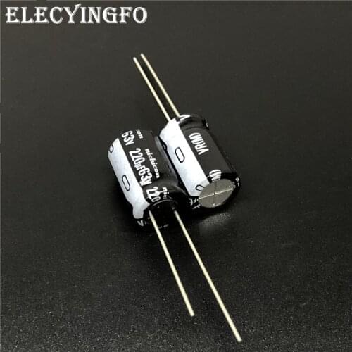 10Pcs/100Pcs 220uF 63V NICHICON VR Series 10x16mm 63V220uF Aluminum Electrolytic Capacitor