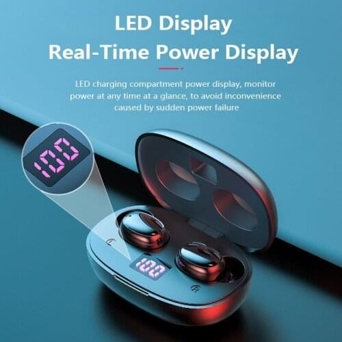 100pcs lot New BTH-275 TWS Touch Control Power Indicator Wireless Waterproof Portable LED Display Bluetooth TWS buds Earphones