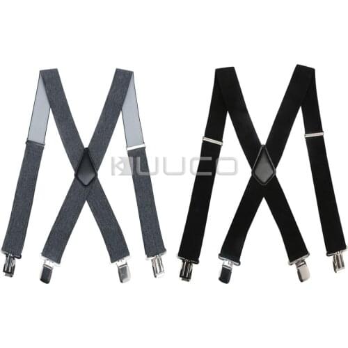 2 PCS/LOT Suspenders/Braces/Elastic Suspenders/X-Back Suspenders/Clothing Accessories for trousers jeans suit shorts etc