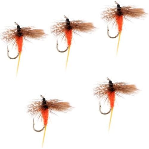 5pcs Fly Fishing Lure Fishing Flies Insects Flies Artificial Simulation Bait