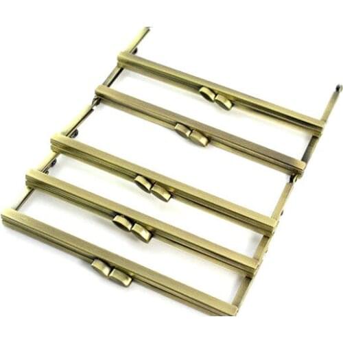 8x3 inches (20 cm) Large Antique Brass Clutch Purse Frame 12 pcs/lot
