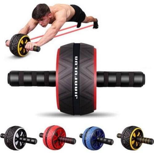 ABS Roller No Noise Abdominal Wheel ABS Roller with Mat For Arm Waist Leg Exercise Gym Fitness Equipment