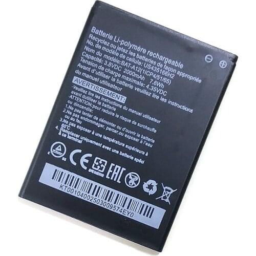 Battery 2000mah BAT-A12 for Acer Liquid Z520, Liquid Z520 Dual SIM (P/N BAT-A12(1ICP4/51/65) KT.00104.002) Phone
