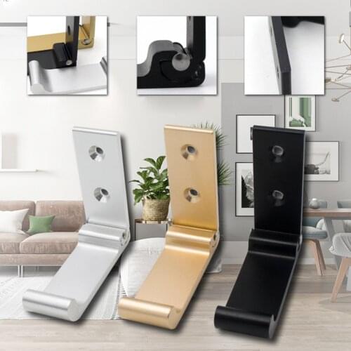 Aluminum Wall Mount Hook Headphones Holder Invisible Folding for Household Clothing Easy Carrying Coat Hanger​ Hook