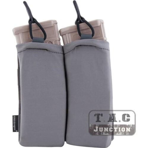 For S & S Precision Plate Frame Magazine Pouch Emerson Tactical 5.56 .223 Double Magazine Pouch Bag Wolf Grey
