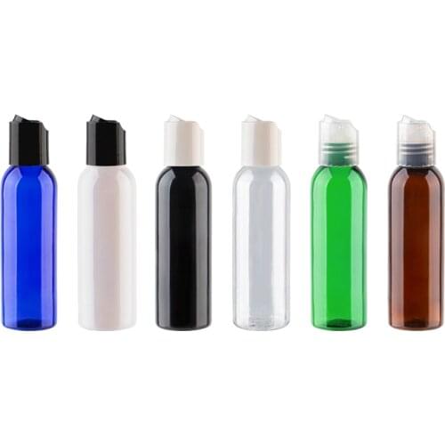 60ml x 50 Small Size Plastic Disc Cap Bottles For Liquid Soap Shower Gel Hair Conditioner Refillable Cosmetic Containers Travel
