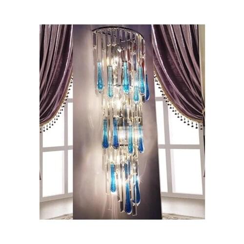 Engineering Lobby Hotel Background Crystal Wall Lamp Living Room Bedroom Nordic Italy European Crystal Lighting
