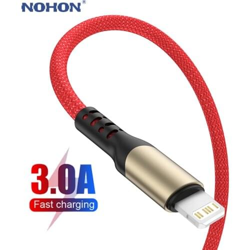 Fast Charge USB Cable For iPhone 12 11 Pro X XR Max 5 6 6S 7 8 Plus SE 2020 iPad Long 2m 3m Mobile Phone Charger Cord Data Wire