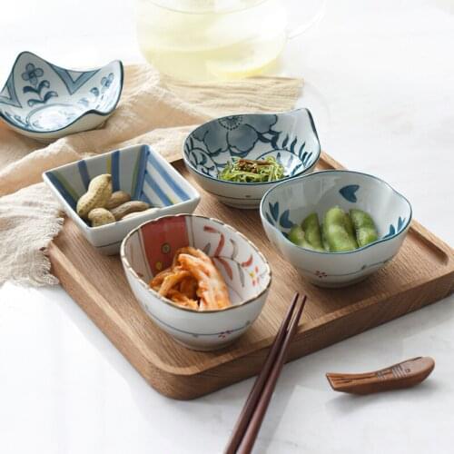 Ceramics Sauce Bowl Dinner Round Japanese Salad Dish Snack Refreshments Restaurant Home Kitchen Household Bone China Tableware