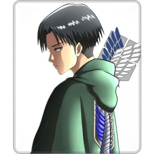 Attack On Titan Best Anime Levi Mouse Pad Shingeki no Kyojin Manga Non-Slip Mouse Mats Natural Rubber Computer Keyboard Desk Pad