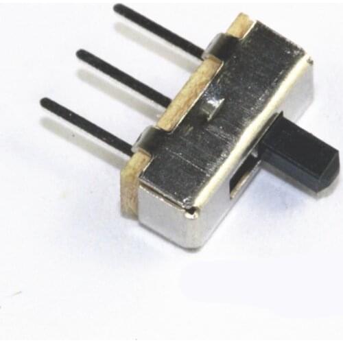 20Pcs Interruptor on-off mini Slide Switch SS12D00 SS12D00G3 3pin 1P2T 2 Position toggle switch Handle length:3MM