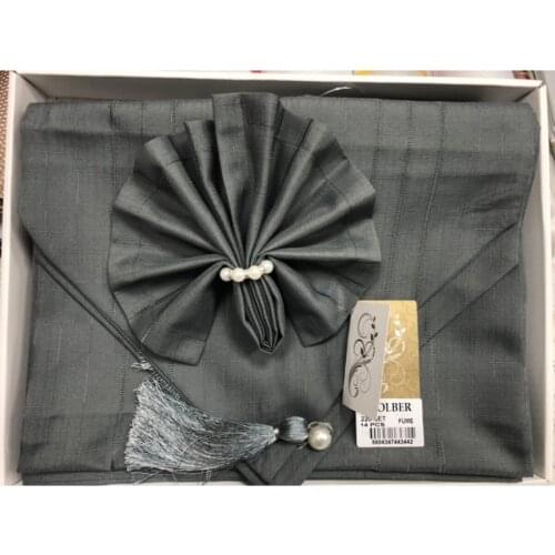 Colber Smoked Color Dining Table Cover Set 12 Personality 26 Piece