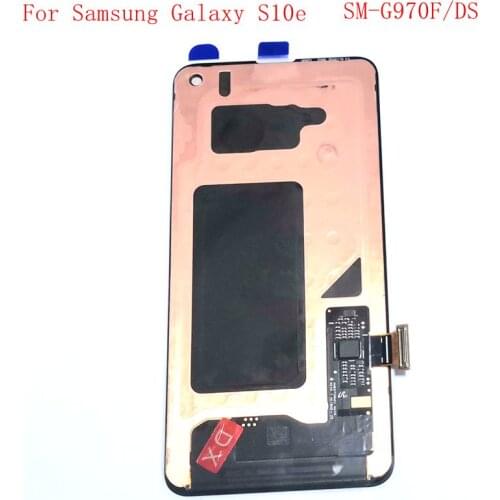 Original Super Amoled For Samsung Galaxy S10e G970F G970 SM-G970F/DS Lcd screen Display Touch Glass frame full Assembly